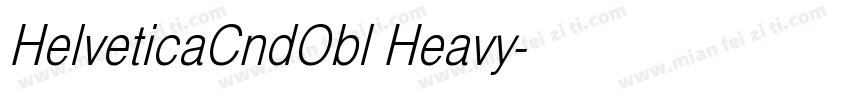 HelveticaCndObl Heavy字体转换